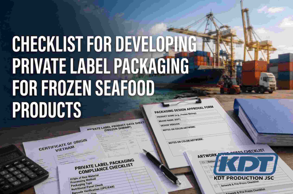 Checklist for Developing Private Label Packaging for Frozen Seafood Products