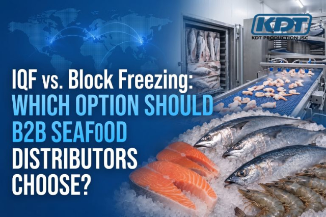 IQF vs. Block Freezing: Which Option Should B2B Seafood Distributors Choose?