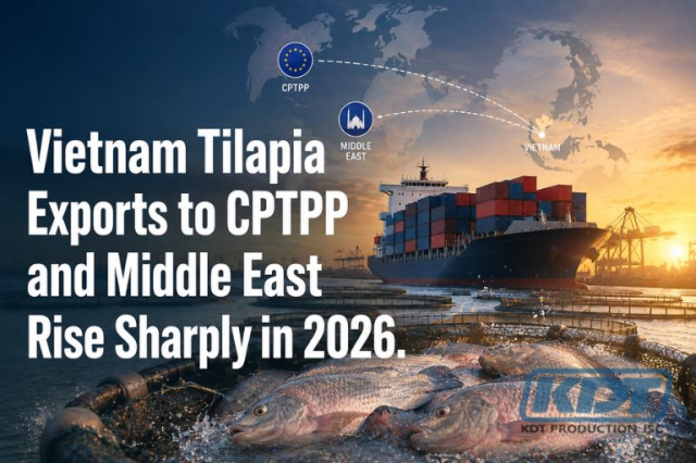 Vietnam Tilapia Exports to CPTPP and Middle East Rise Sharply in 2026