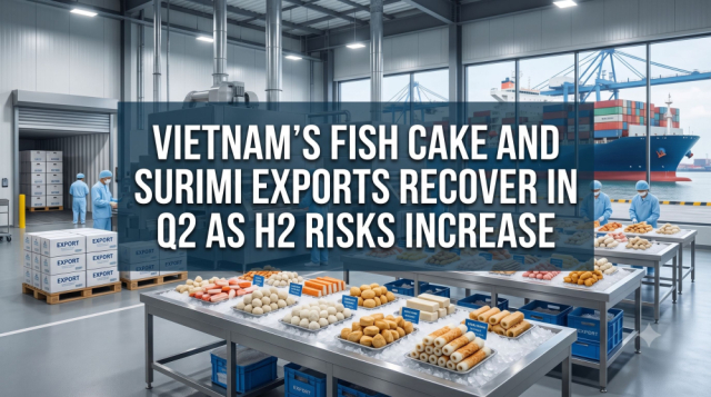 Vietnam’s Fish Cake and Surimi Exports Recover in Q2 as H2 Risks Increase